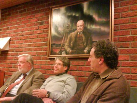 Tre historiker och en norrskensforskare, Tromsö geofysiska observatorium, november 2009